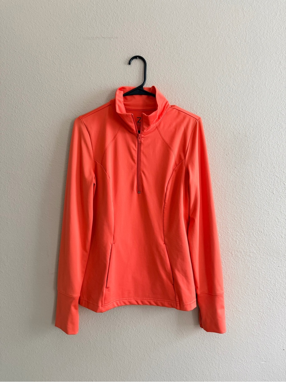 Z By Zella Peach Activewear Quarter Zip
